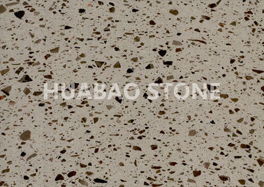 Commercial Artificial Stone Panels , Polished Stone Slab Colorful Reliable